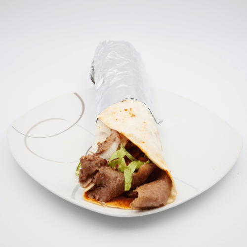 Lahmacun Rolle mit Fleisch