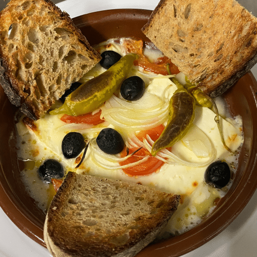 Hirtenkäse im Pfännchen