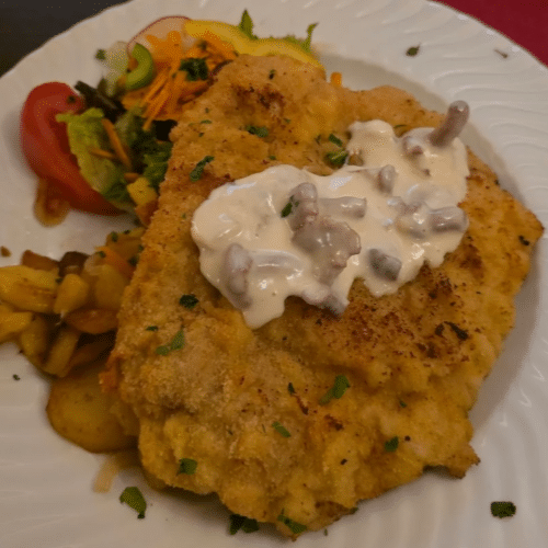 Pfifferling-Schnitzel