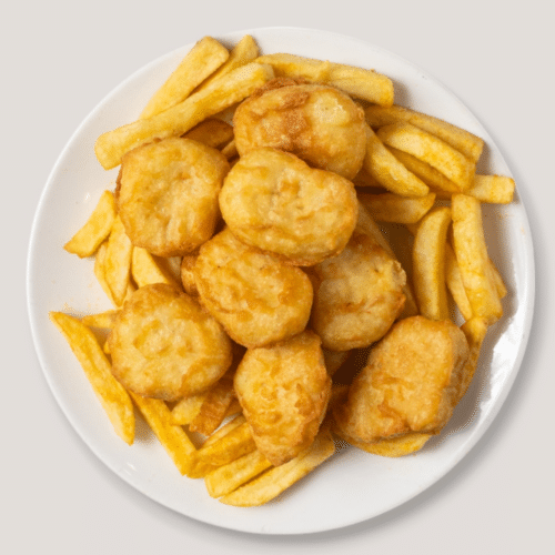 Chicken Nuggets mit Pommes frites