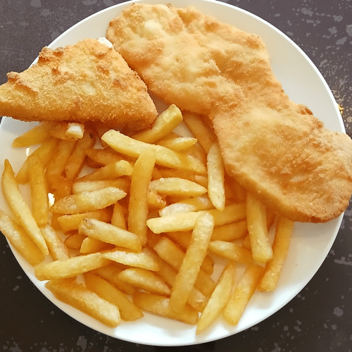 Wiener schnitzel und Mozzarella