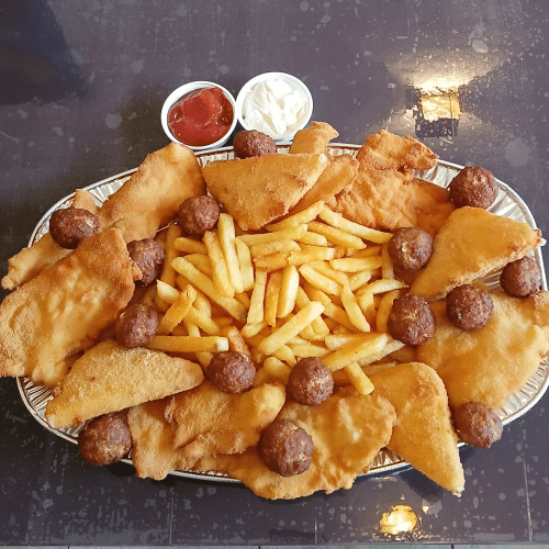 Goldene Platte für 3-4 Personen