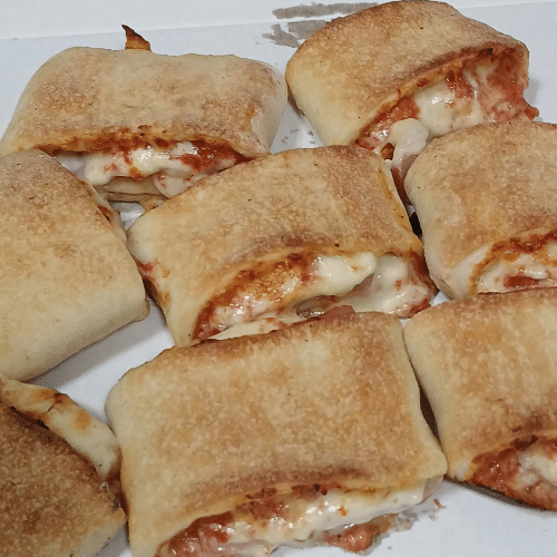 Pizzabrötchen (8 Stück) mit Putenschinken