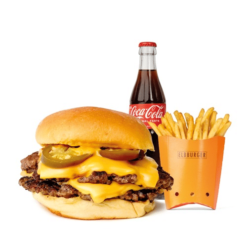 Double Smash Chili-Cheeseburger Menü