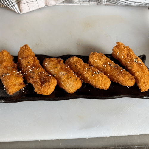Gebackene Banane mit Honig