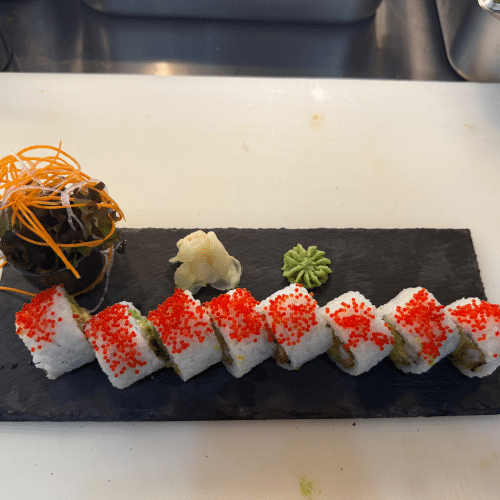 Inside-Out Lachs Gucke - mit Kaviar ummanteln