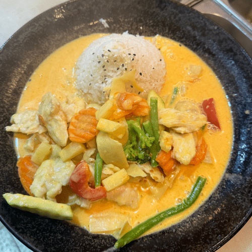 Spicy Mango Curry - mit Hühnerfleisch