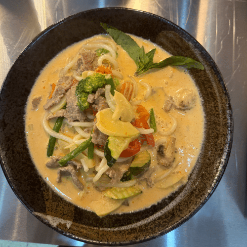 Spicy Udon Yaki - mit Rindfleisch