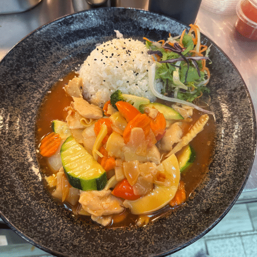 Süß-Sauer Soße - mit Hühnerfleisch