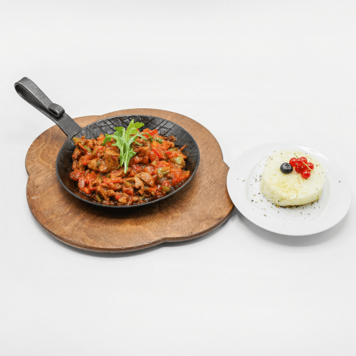 Lamm Pfanne mit Reis