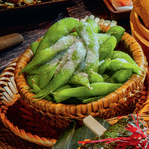 20. Edamame (vegan)