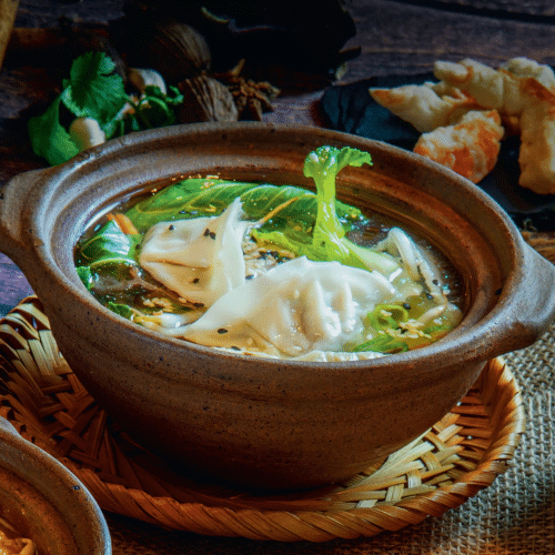 02. Gyoza Soup (vegan)