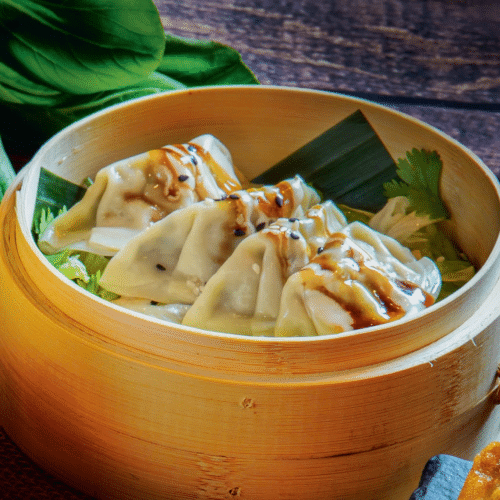 19. Steamed Gyoza (vegan)