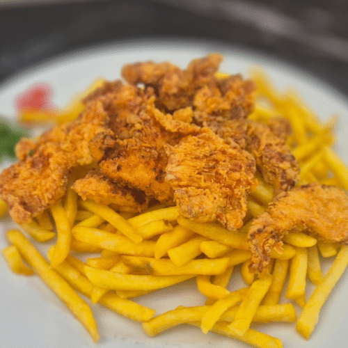 Crispy Filets mit Pommes frites