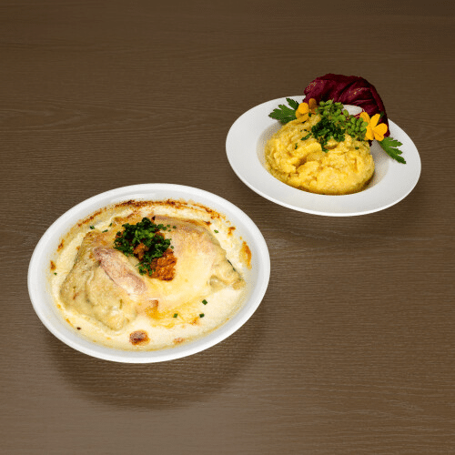 Überbackene Maultaschen