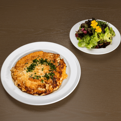 Käsespätzle mit Beilagensalat