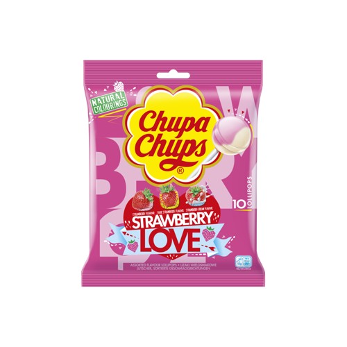 Chupa Chups Strawberry Love 10er 120g