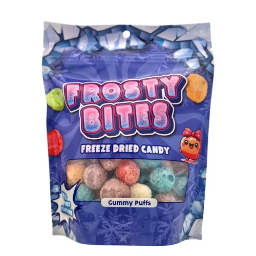 Frosty Bites Gummy Puffs Freeze Dried Candy 50g