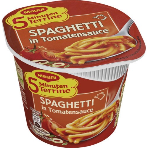 Maggi 5 Minuten Terrine Spaghetti in Tomatensauce 60g