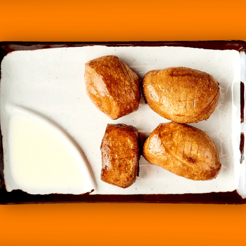 Frittierte kleine Mantou (4 Stück)