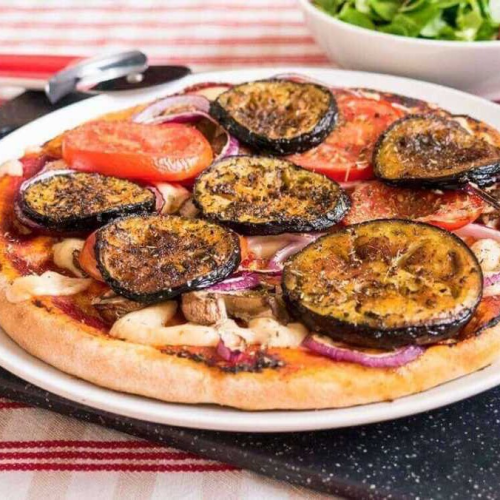 Pizza Aubergine (vegetarisch)