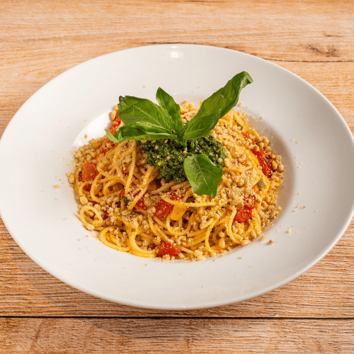 Spaghetti Alla Trapanese - Vollkornvariante