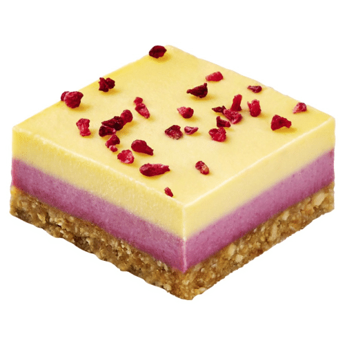 Vegane Himbeere und Passionsfrucht Bite