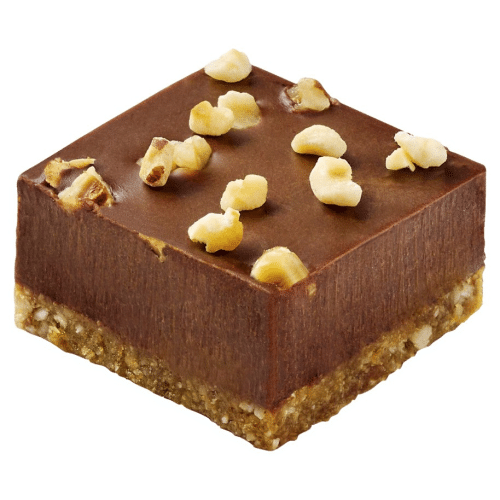 Veganes schoko und haselnuss Bite