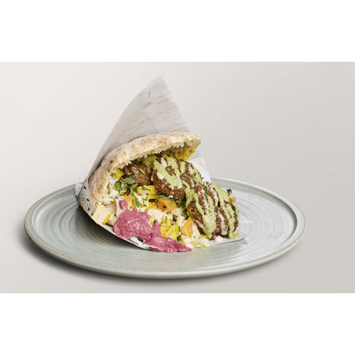 Red Beet Falafel-Pita