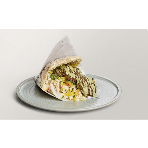 Spinat Falafel-Pita
