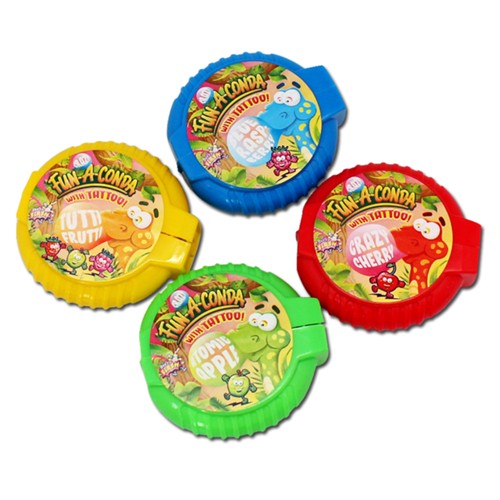 Fun-a-Conda Kaugummi mit Tattoo 16g