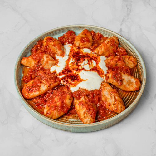 Khinkali mit Tomatensauce