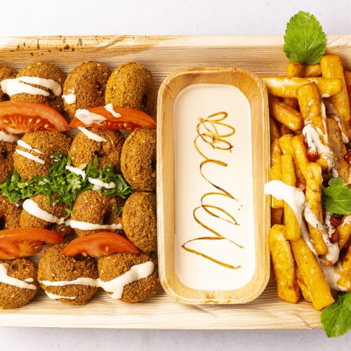 Falafel-Halloumi Teller
