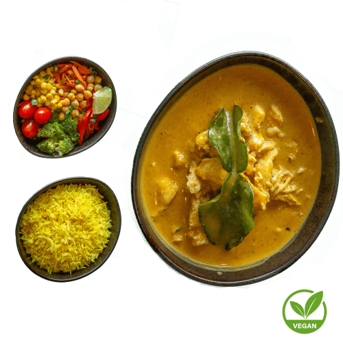 Penang Tofu Curry (vegan, leicht, scharf)