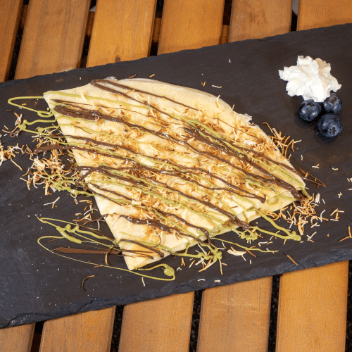 Crepe mit Pistaziencreme