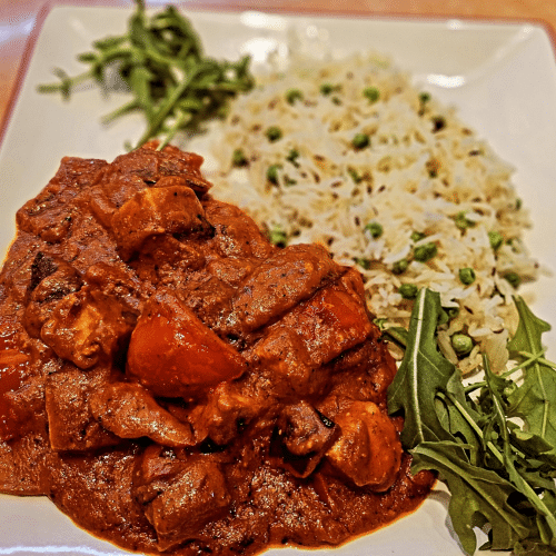 Chicken Vindaloo (sehr scharf)