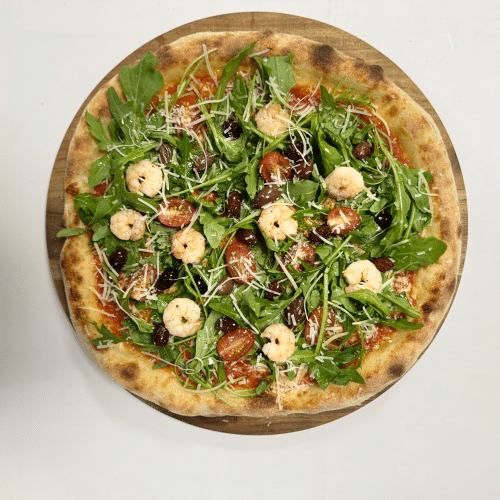 Pizza Garnelen