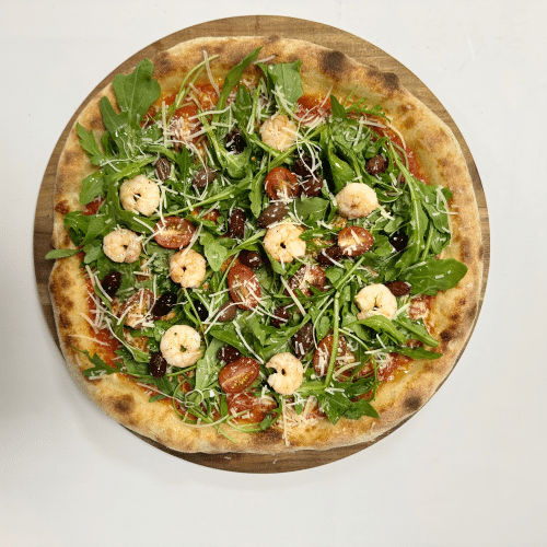 Pizza Garnelen