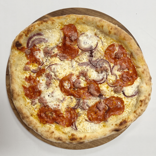 Pizza White Salsiccia (scharf)