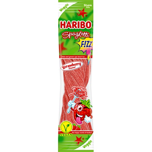 Haribo Spaghetti Fizz Strawberry 200g