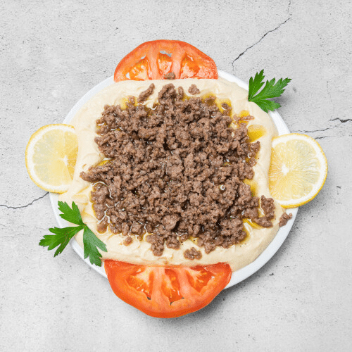 Hummus mit Fleisch