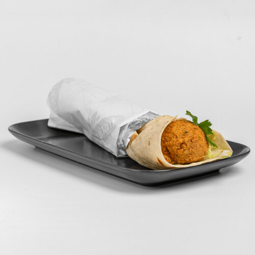 Falafel Dürüm mit Salat und Sauce