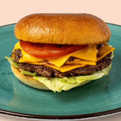 Mosh's Big Double Cheeseburger