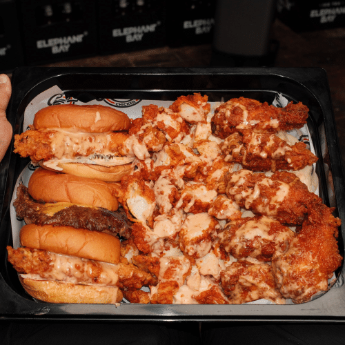 Burger Chicken Platte