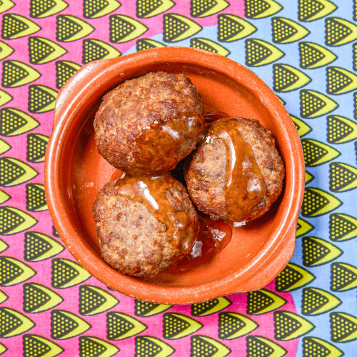 Boerewors Frikkadels Mrs. Balls Chutney - Tapas