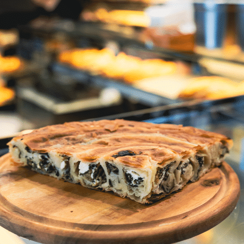 Burek mit Spinat und Käse