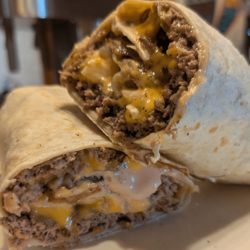Chili Cheeseburger Wrap (scharf)