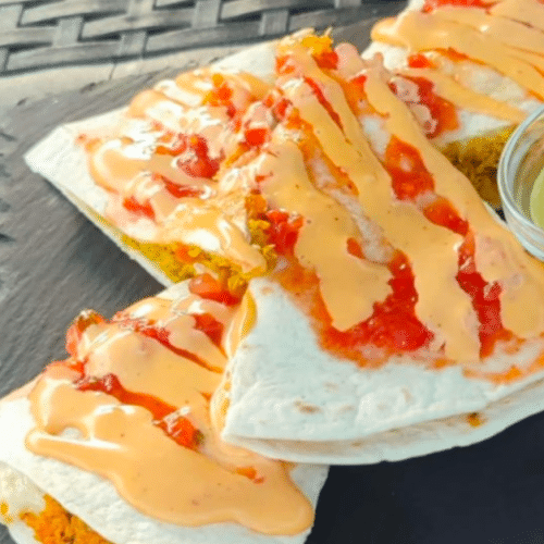 Quesadilla mit cremiger Thunfisch-Mascarponecreme