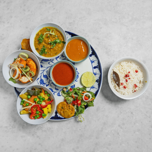 Murghi Chana Thali