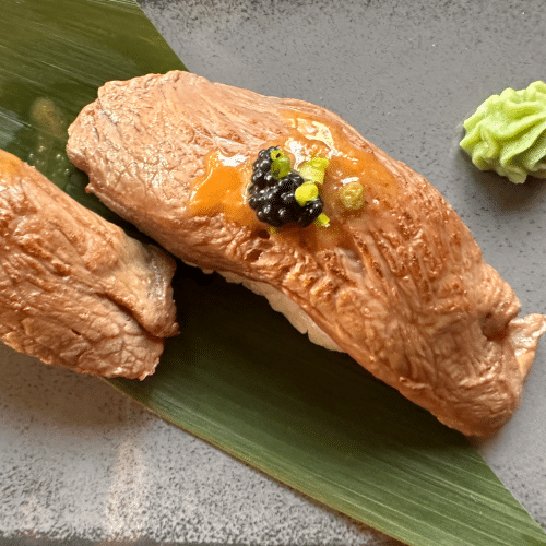 Flambiertes Rinderfilet Nigiri